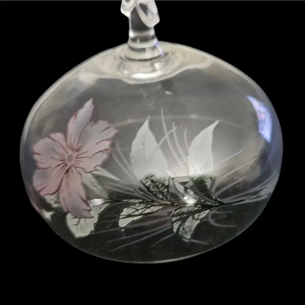 Bohemia Brigitta Coupe Glass Set Floral Etched Dessert Bowls